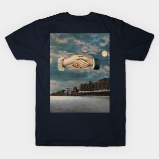 House Across The Lake - Surreal/Collage Art T-Shirt